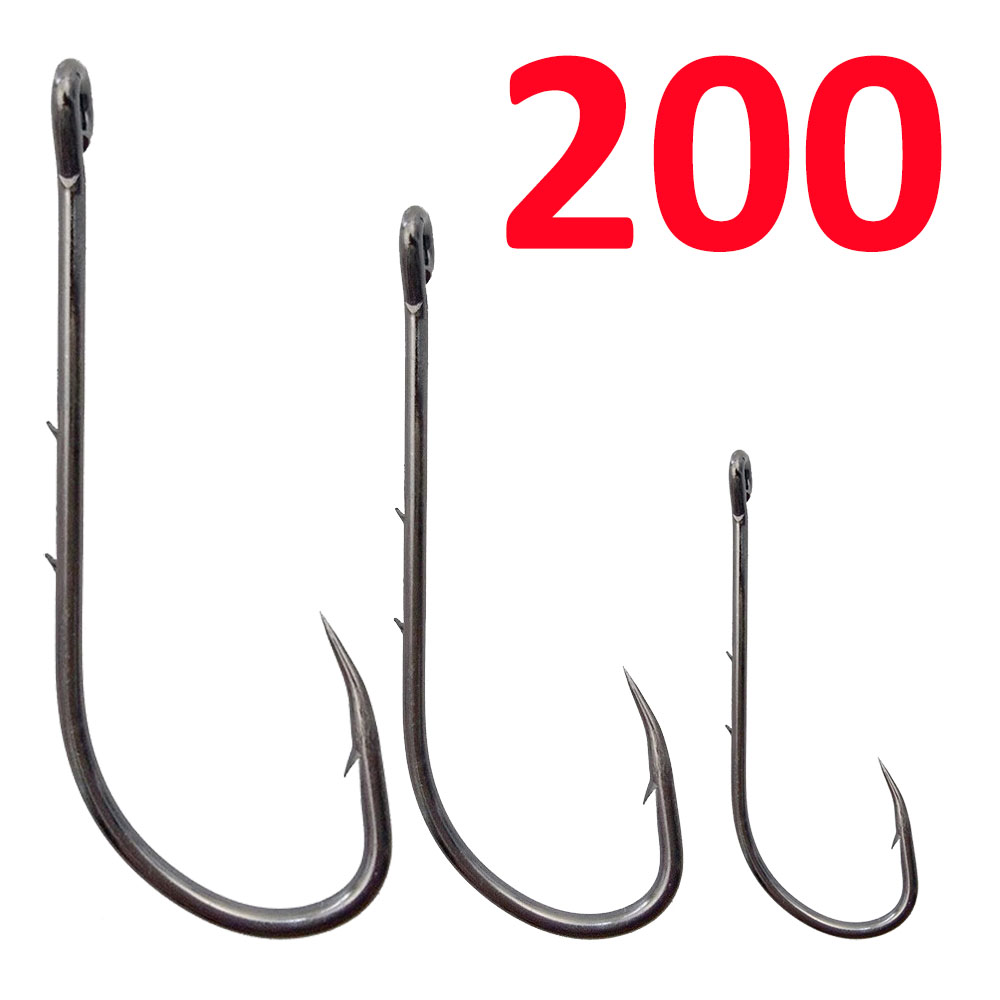 Fishing Hook Circle - 200 개 Baitholder Fishhook 잉어 낚시