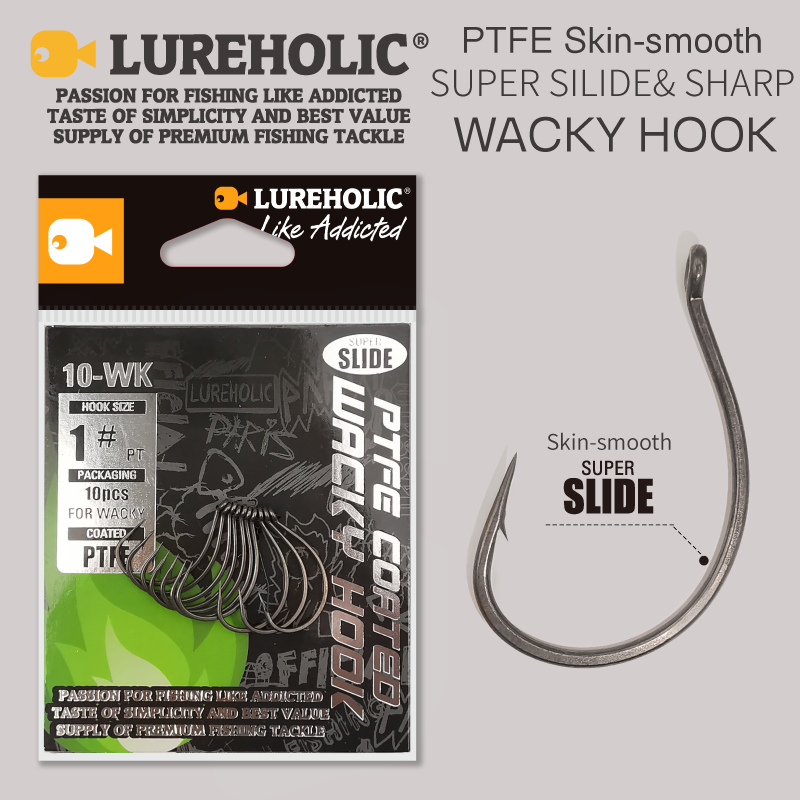 Fishing Hook Barbless - LUREHOLIC PTFE 슈퍼 슬라이드 드롭 샷용