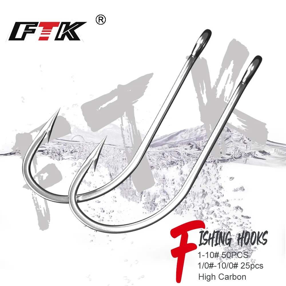 Fishing Hook Circle - FTK 낚시 후크 1-10 # 50개