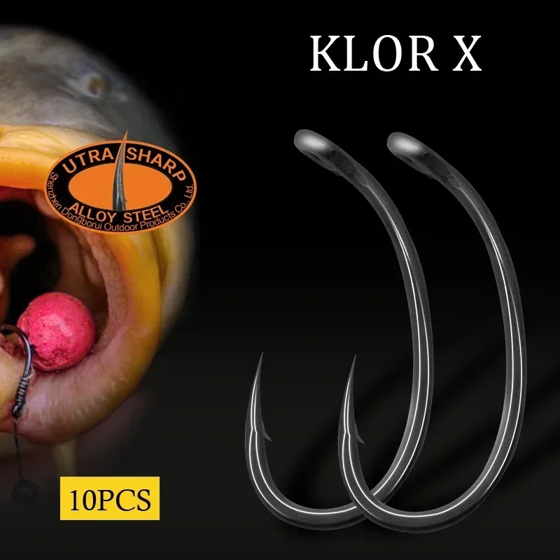 곡선 긴 생크 부리 포인트 PTFE 코팅 잉어 낚시 후 - Fishing Hook Barbless 리뷰 및 가격