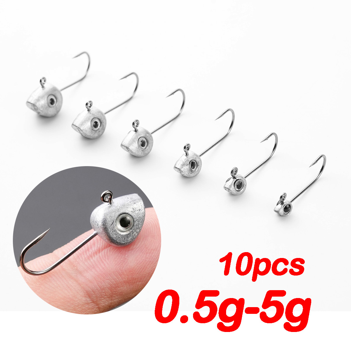 미니 지그 헤드 후크, 배스 크래피 낚시 지그 후크,  - Fishing Hook Offset 리뷰 및 가격