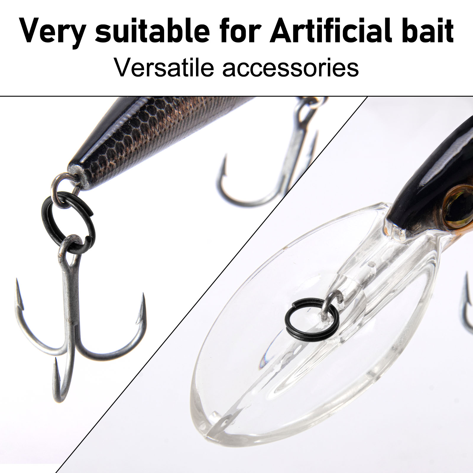 낚시 루어 스플릿 링 3.5mm-22mm, 낚시 바늘  - Fishing Hook Stainless Steel 리뷰 및 가격