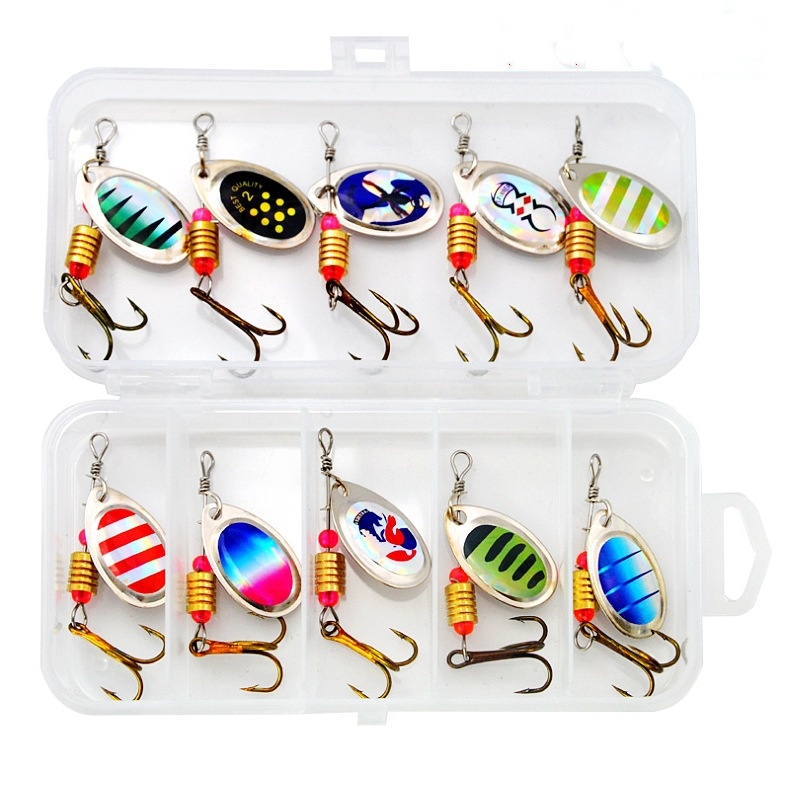 낚시 루어 스피너 회전 스푼, 루어 키트, 복합 미끼, - Fishing Hook Treble 리뷰 및 가격