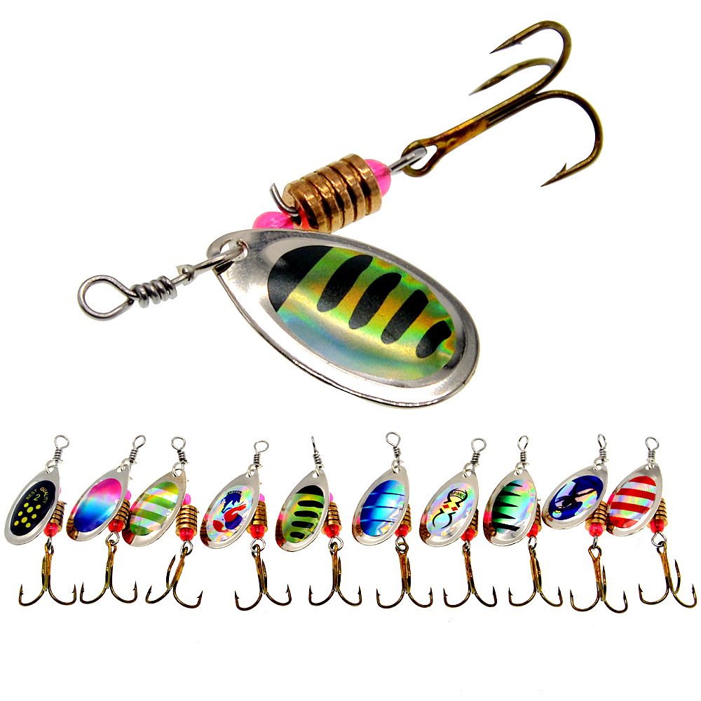 낚시 루어 스피너 회전 스푼, 루어 키트, 복합 미끼, - Fishing Hook Treble 리뷰 및 가격