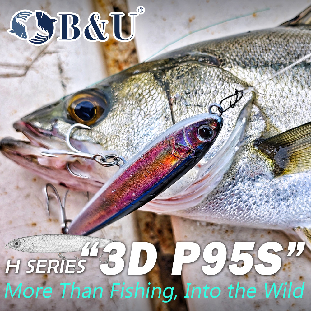 B&U 싱킹 펜슬 피싱 루어 3D 프린팅 고속 침강 B - Fishing Hook Treble 리뷰 및 가격