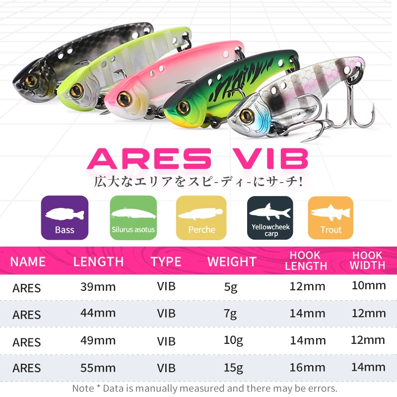 TSURINOYA 낚시 하드 루어 메탈 VIB ARES - Fishing Hook Treble 리뷰 및 가격