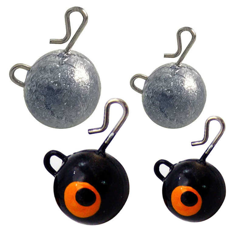 5Pcs 낚시 무게 싱커 라운드 볼 지그 헤드 싱커 후 - Fishing Hook Jig 리뷰 및 가격