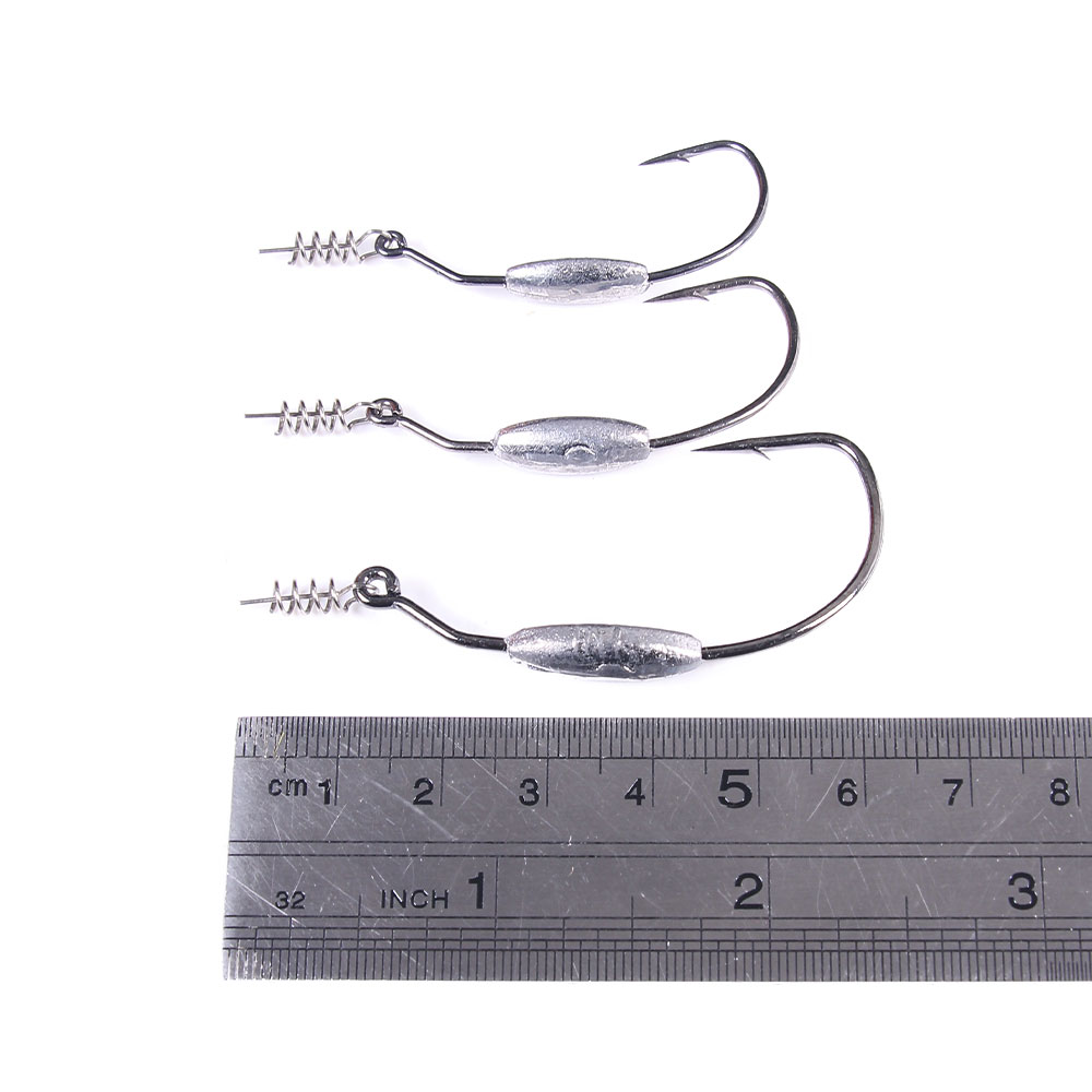 스프링 잠금 핀이 있는 안티 스내깅 웨이티드 오프셋 훅 - Fishing Hook Offset 리뷰 및 가격