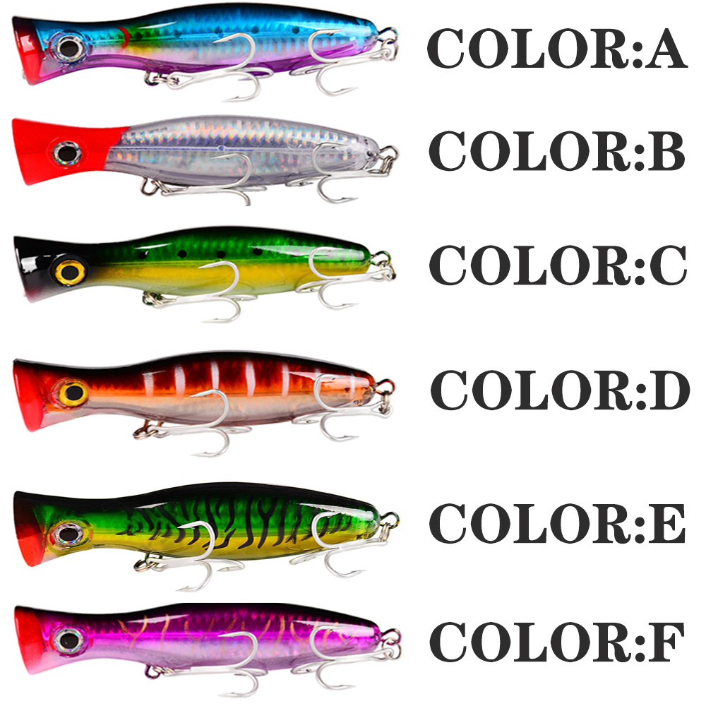 PROBEROS 1pc 13cm 43g 포퍼 낚시 미끼 - Fishing Hook Treble 리뷰 및 가격