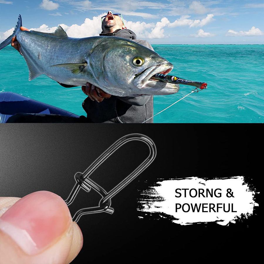 50Pcs 크랭크베이트 스냅 스테인레스 스틸 듀오 잠금 - Fishing Hook Stainless Steel 리뷰 및 가격