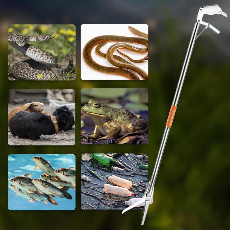 접이식 뱀 스틱 팔꿈치 및 직모 파충류 그래버 도구,  - Fishing Hook Stainless Steel 리뷰 및 가격