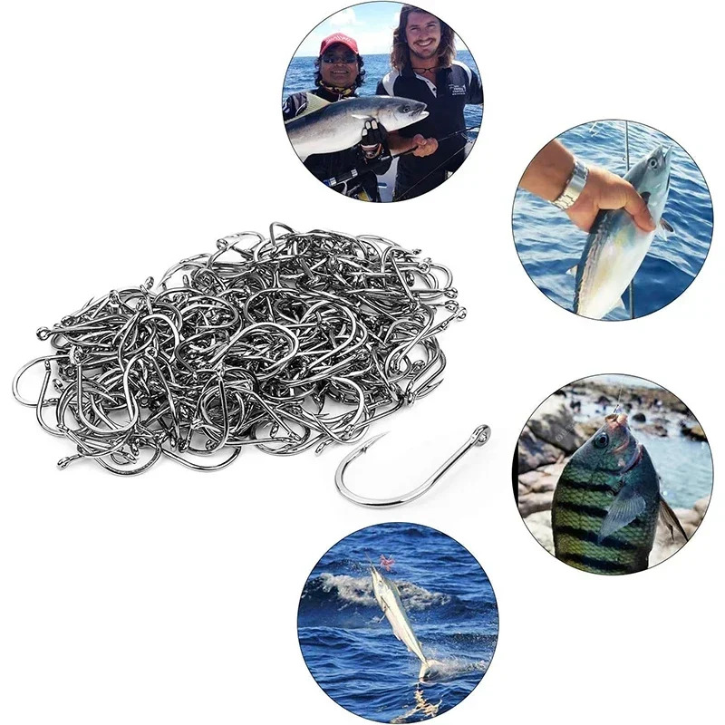 50-1600개/박스 낚시 바늘 탄소강 강력하고 날카로 - Fishing Hook Circle 리뷰 및 가격