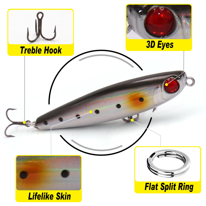 TacklePRO-PE05 펜슬 루어 스틱 베이트 7. - Fishing Hook Assortment 리뷰 및 가격