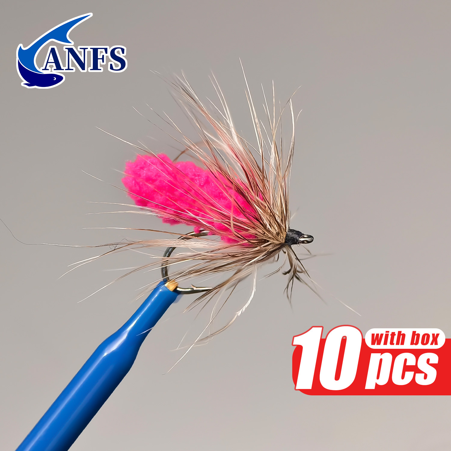ANFS 10개입 모프 플라이 모듬 색상 박스포함, 손 - Fishing Hook Assortment 리뷰 및 가격