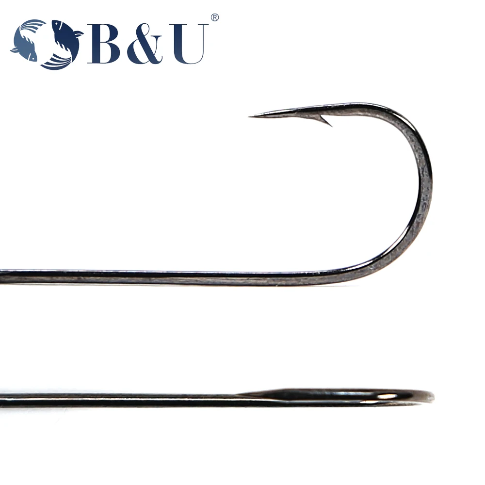 B&U 20개 낚시 바늘 큰 눈 링형 탄소강 싱글 헤드 - Fishing Hook Barbless 리뷰 및 가격