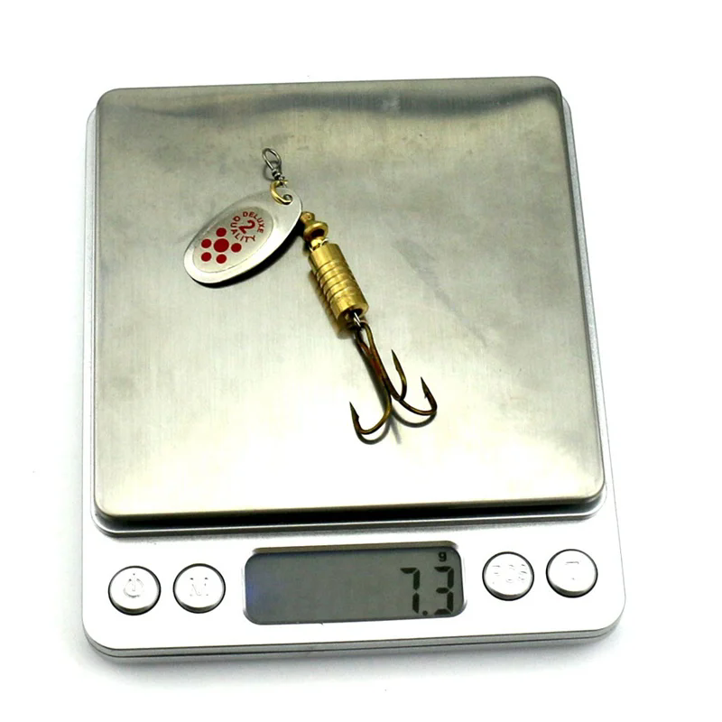 1PCS 금속 도금 회 전자 미끼 6.7cm/7g 하드 - Fishing Hook Treble 리뷰 및 가격