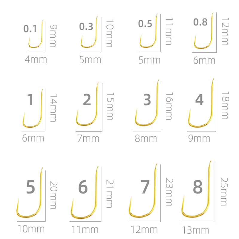 100개입 신칸토 바브리스 멀티타입 멀티사이즈 금붕어  - Fishing Hook Size 리뷰 및 가격