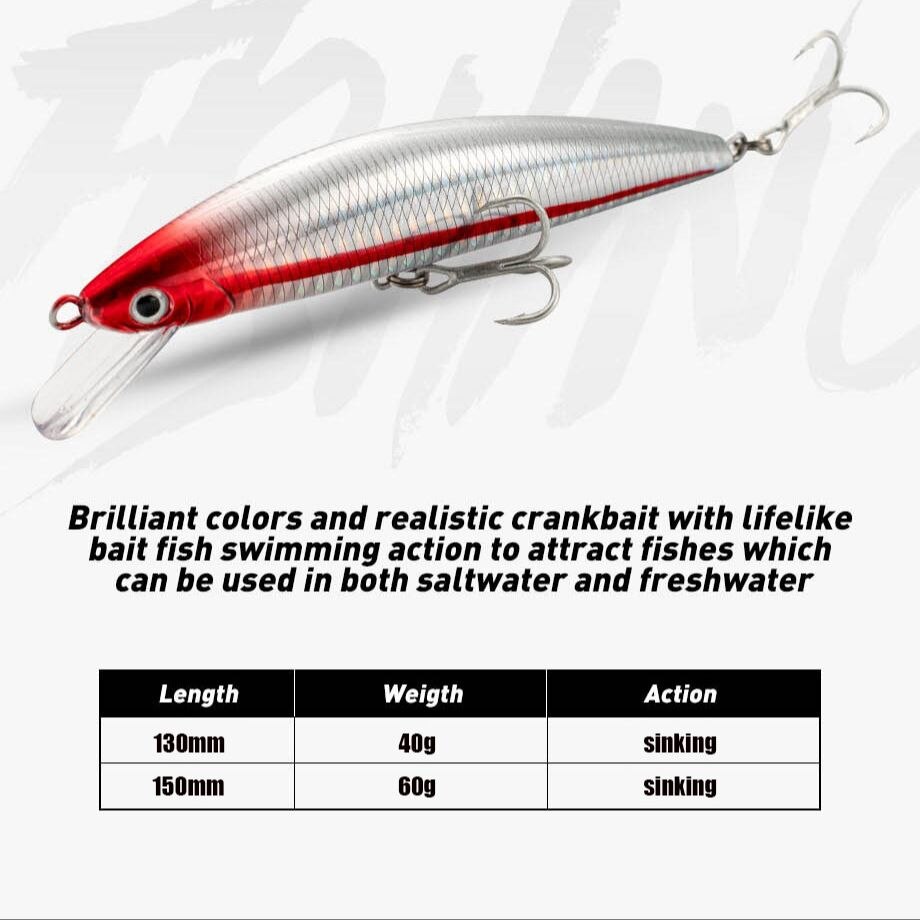싱킹 미노우 무게추 시스템 낚시 루어, 하드 루어 페스 - Fishing Hook Treble 리뷰 및 가격