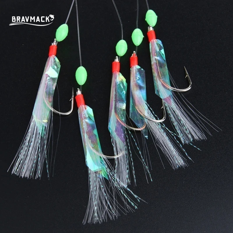 5 개/대 멀티 컬러 소프트 실버 스킨 낚시 미끼 세트 - Fishing Hook Assortment 리뷰 및 가격
