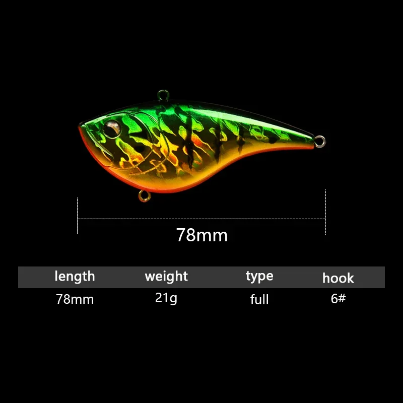 21g/78mm VIB 낚시 미끼 인공 하드 미끼 80 - Fishing Hook Treble 리뷰 및 가격